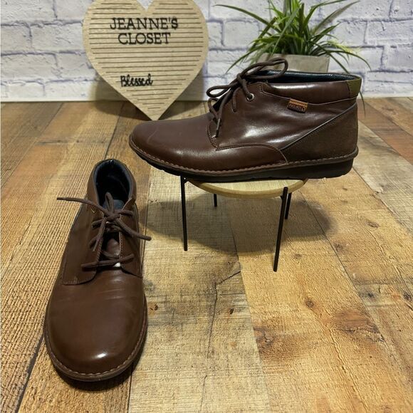 Pikolinos Santiago Brown Leather Chukka Boots Size 42 US 8.5 main image 8